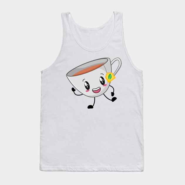 Cup Of Tea Tank Top by Teeladen